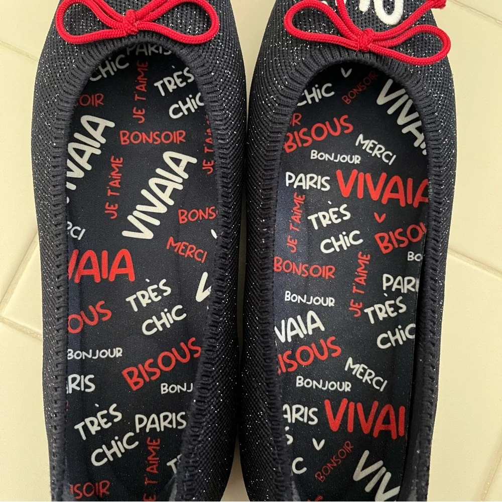 Vivaia Aria 5 French Special Edition Oui Flats, Size 39 US Size 8, RARE Olympics - Picture 5 of 8
